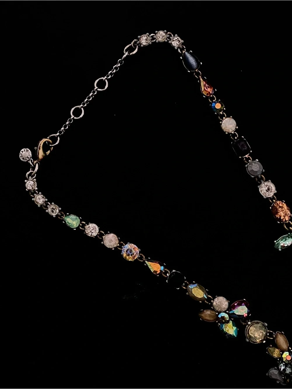AcidMatt x J. Crew Multicolor Crystal Statement Necklace